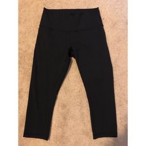 LULULEMON wunder under leggings, black, size 12